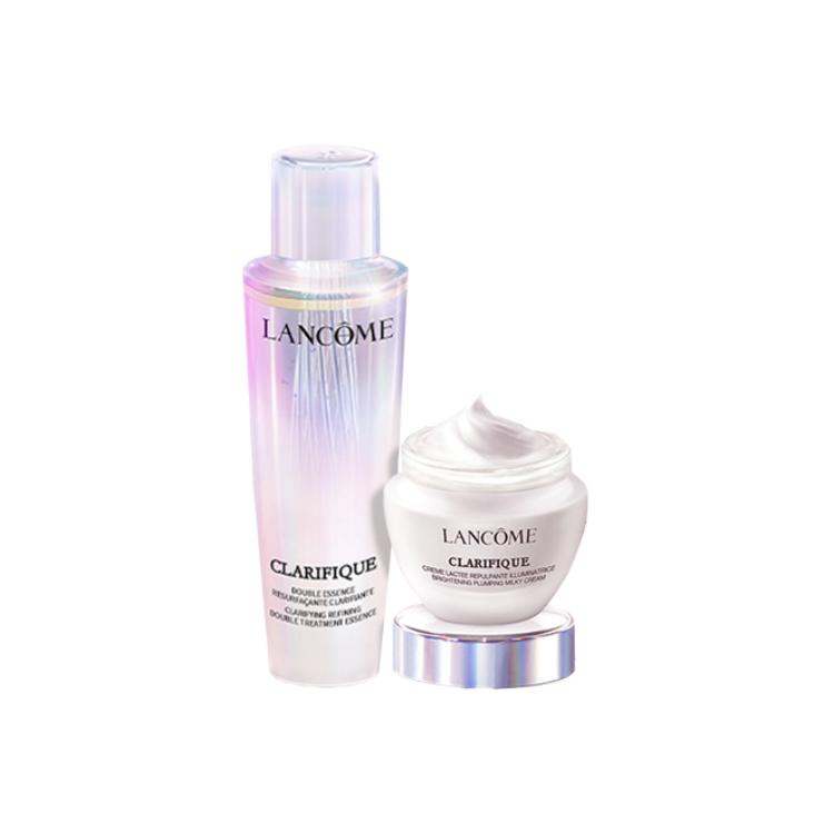 Набор средств для лица Lancôme: эссенция Clarifique Double Treatment Essence + увлажняющий крем Clarifique Brightening Plumping Milky Cream, 150 мл + 50 мл — фото 2