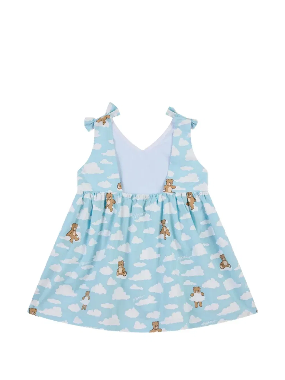 Платье с принтом Moschino Kids, синий — фото 2
