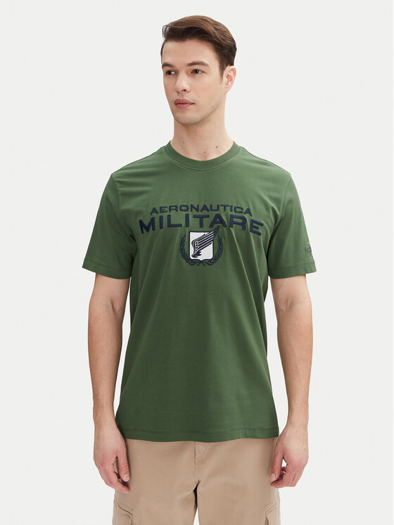 

Футболка обычного кроя 251TS2379J674 Aeronautica Militare, зеленый