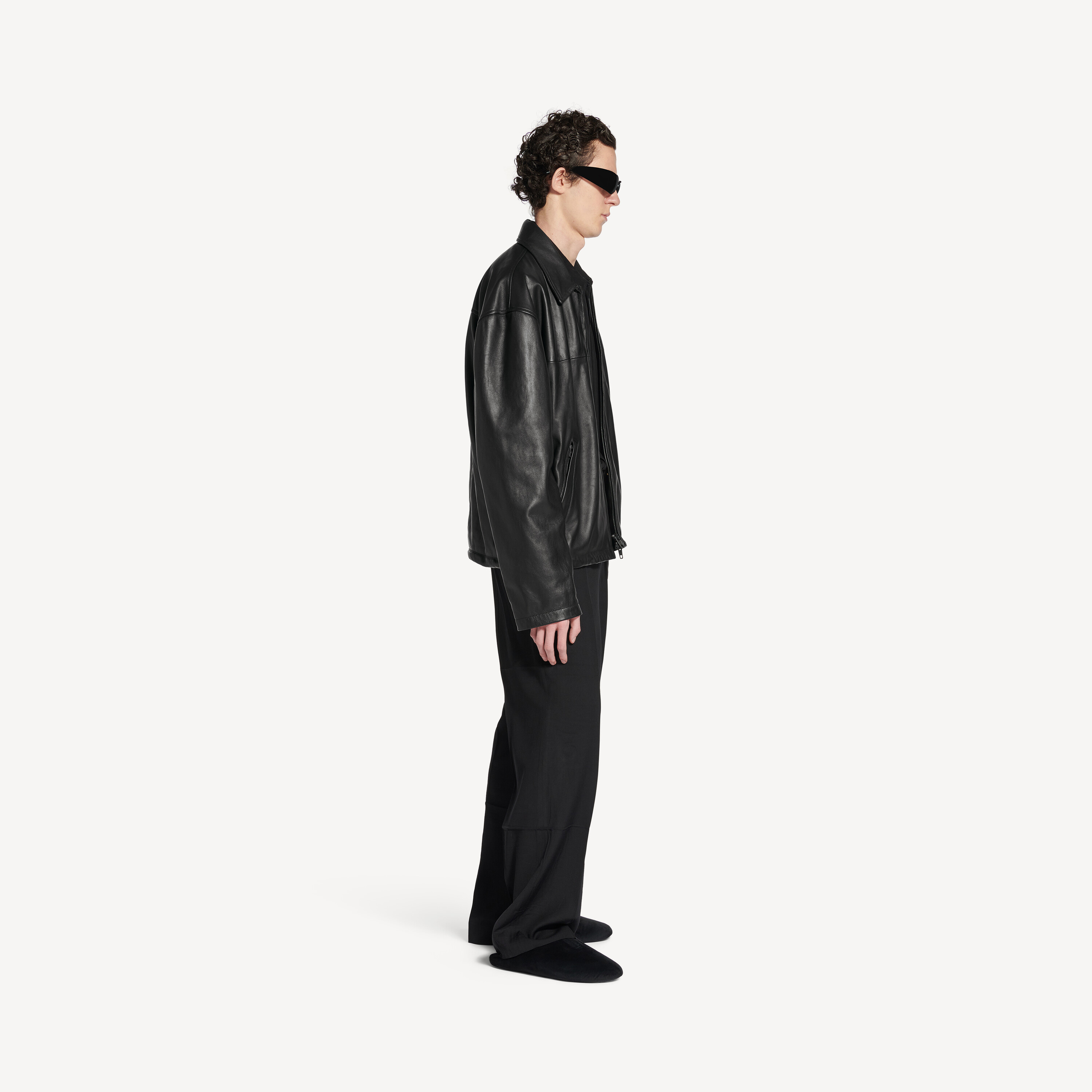 Мужская куртка nano bb на молнии, черная BALENCIAGA, черный — фото 2