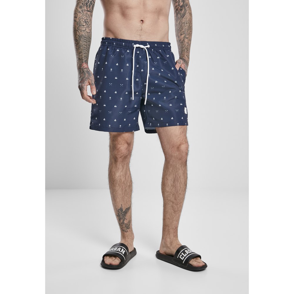 

Шорты Urban Classics Swim Shorts Pattern, синий