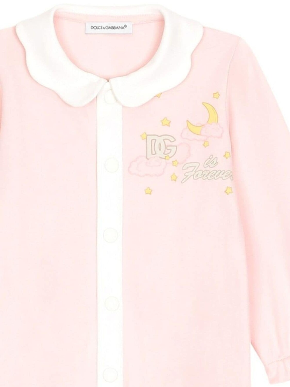 Dolce & Gabbana Kids комплект ромперов с надписью, розовый — фото 2
