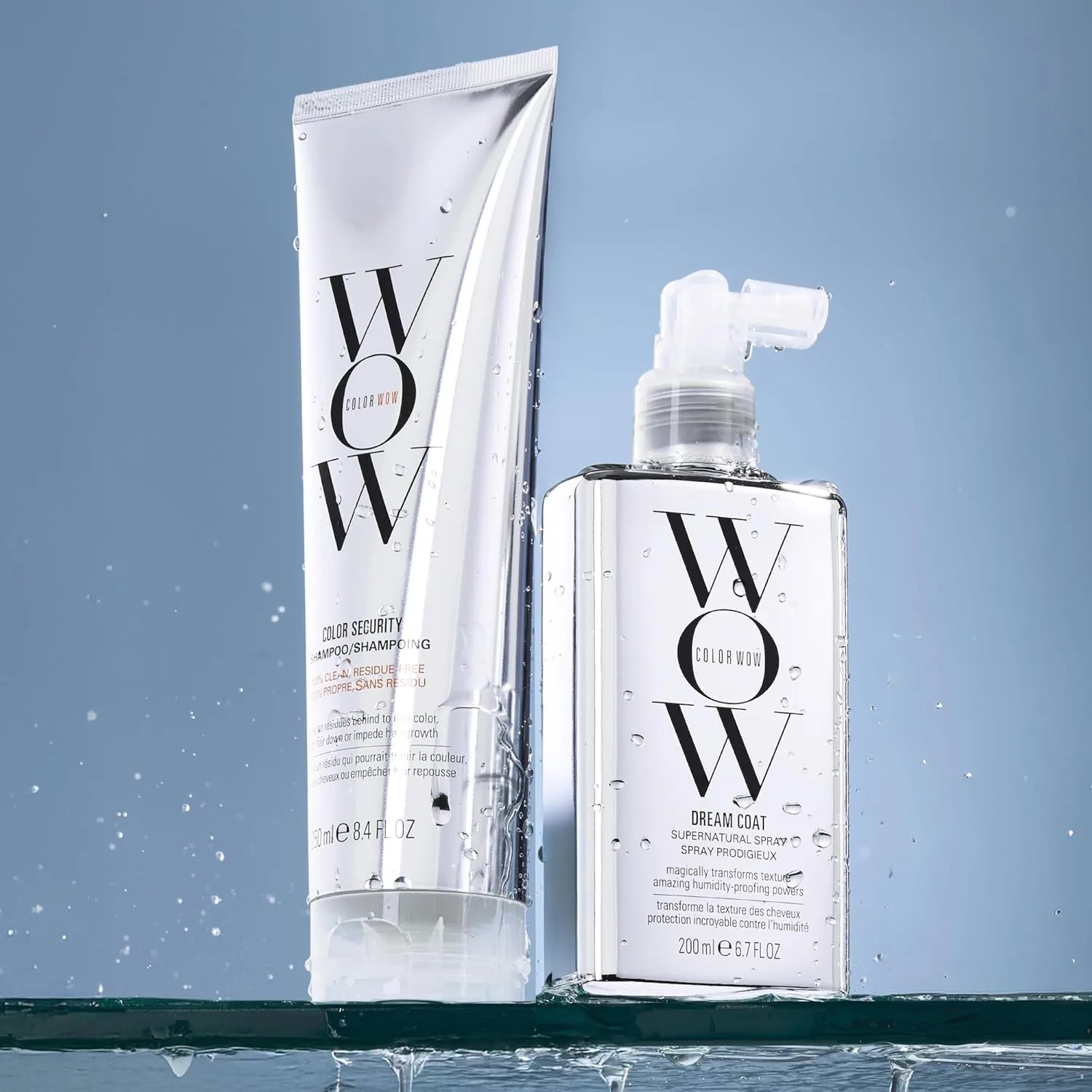 Набор COLOR WOW Ultimate Frizz-Free Bundle - отмеченные наградами дуэт DREAM COAT и COLOR SECURITY SHAMPOO для стойкого эффекта гладких, блестящих и шелковистых волос. Защита от влаги и термозащита. — фото 3