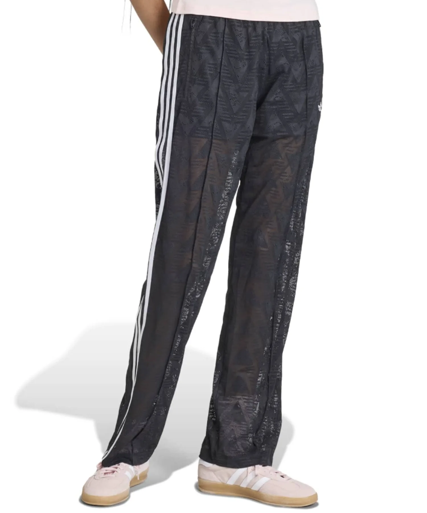 Женские спортивные брюки из трикотажа с эластичной резинкой FIREBIRD CLASSIC LACE adidas черные