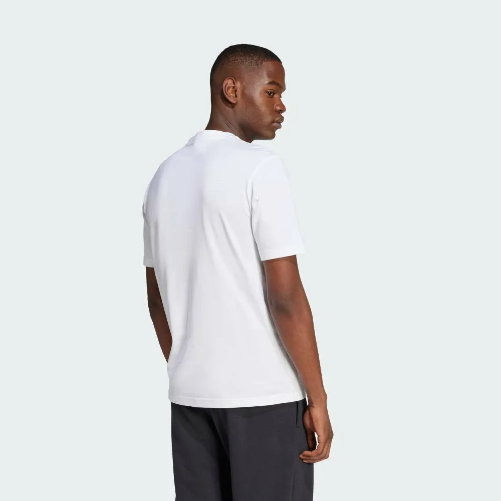 Футболка Essentials с большим логотипом и коротким рукавом Adidas, white — фото 2