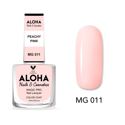 

Лак для ногтей Magic Pro 15 мл - персиково-розовый Aloha Nails & Cosmetics