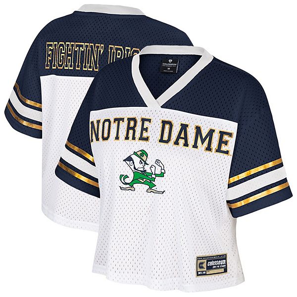 

Женская белая футболка Notre Dame Fighting Irish Treasure Colosseum
