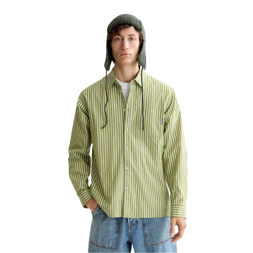 

Рубашка Scotch & Soda Striped Relaxed Fit Poplin, зеленый