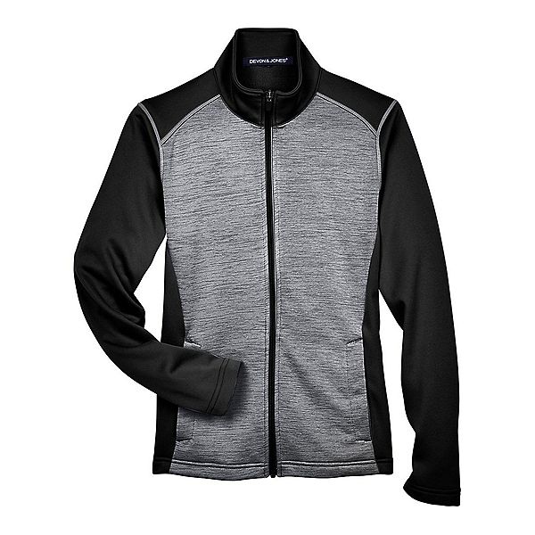 

Женская флисовая куртка Newbury с молнией и цветными блоками Devon & Jones, Black Heather