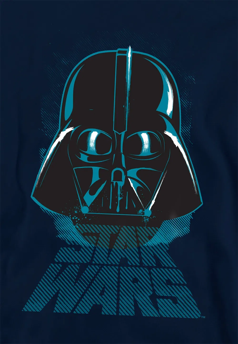 Детская худи Star Wars Vader Distressed, Disney, темно-синий — фото 2