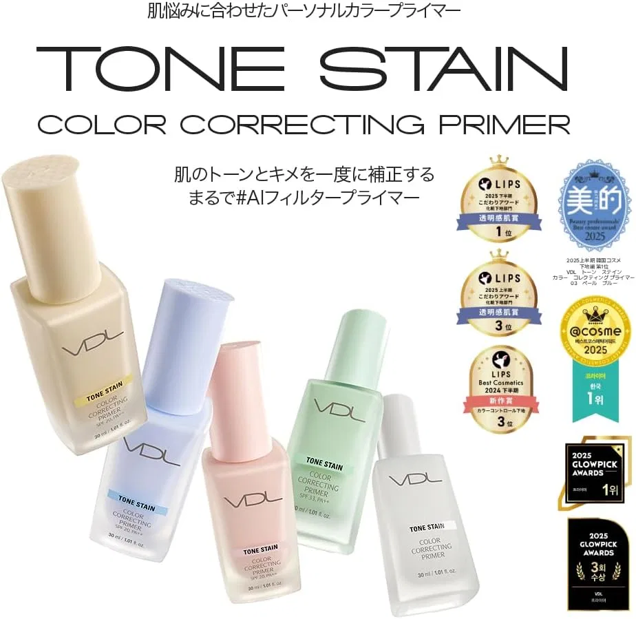 Праймер корректор VDL Tone Stain Color Correcting Primer 04 Cream Yellow SPF20 PA++ 30 мл — фото 2