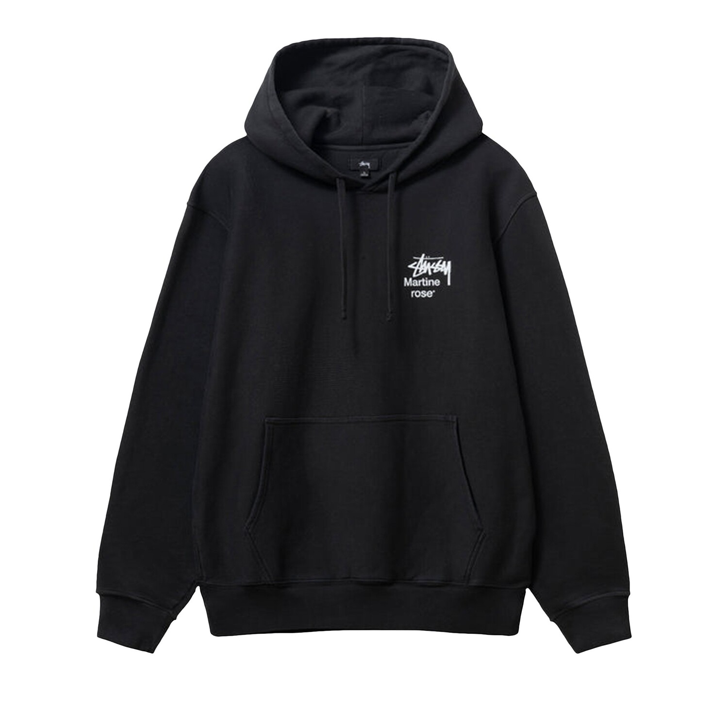 

Толстовка Stussy x Martine Rose с коллажем, окрашенная в пигмент, цвет Черный