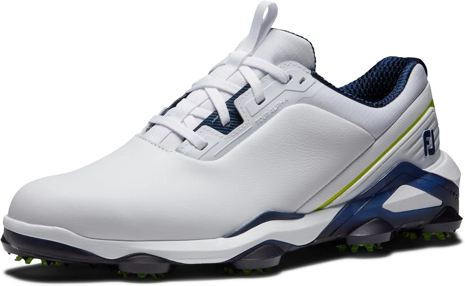 Мужские гольф-кроссовки FootJoy Tour Alpha предыдущего сезона, белый/синий — фото 2