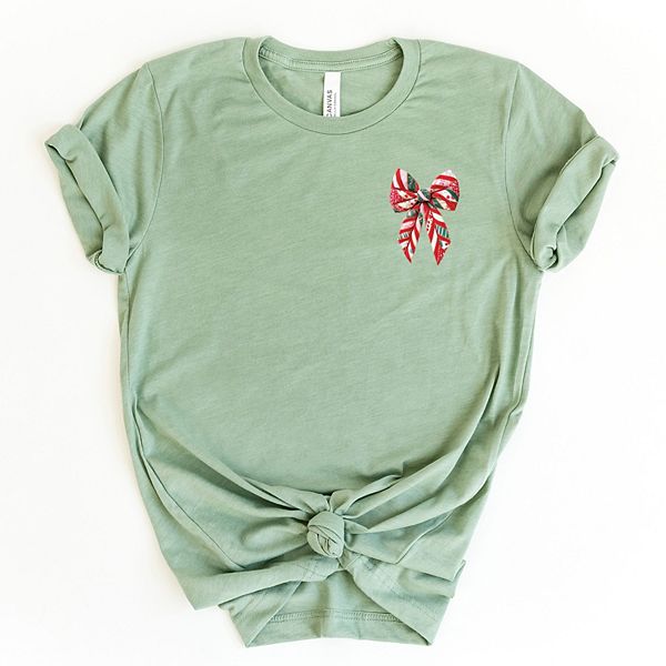 

Футболка с коротким рукавом и новогодним принтом Simply Sage Market, Sage