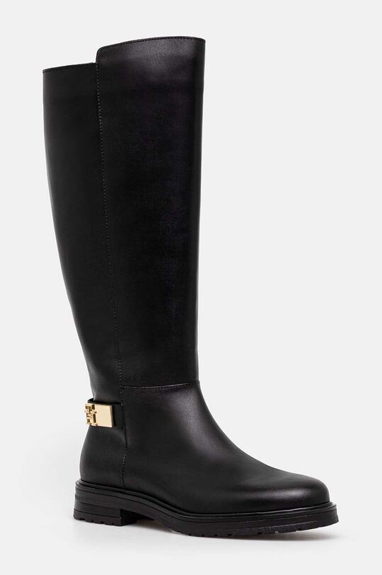 

Ботинки TH Logo LEATHER LONG BOOT Tommy Hilfiger, черный