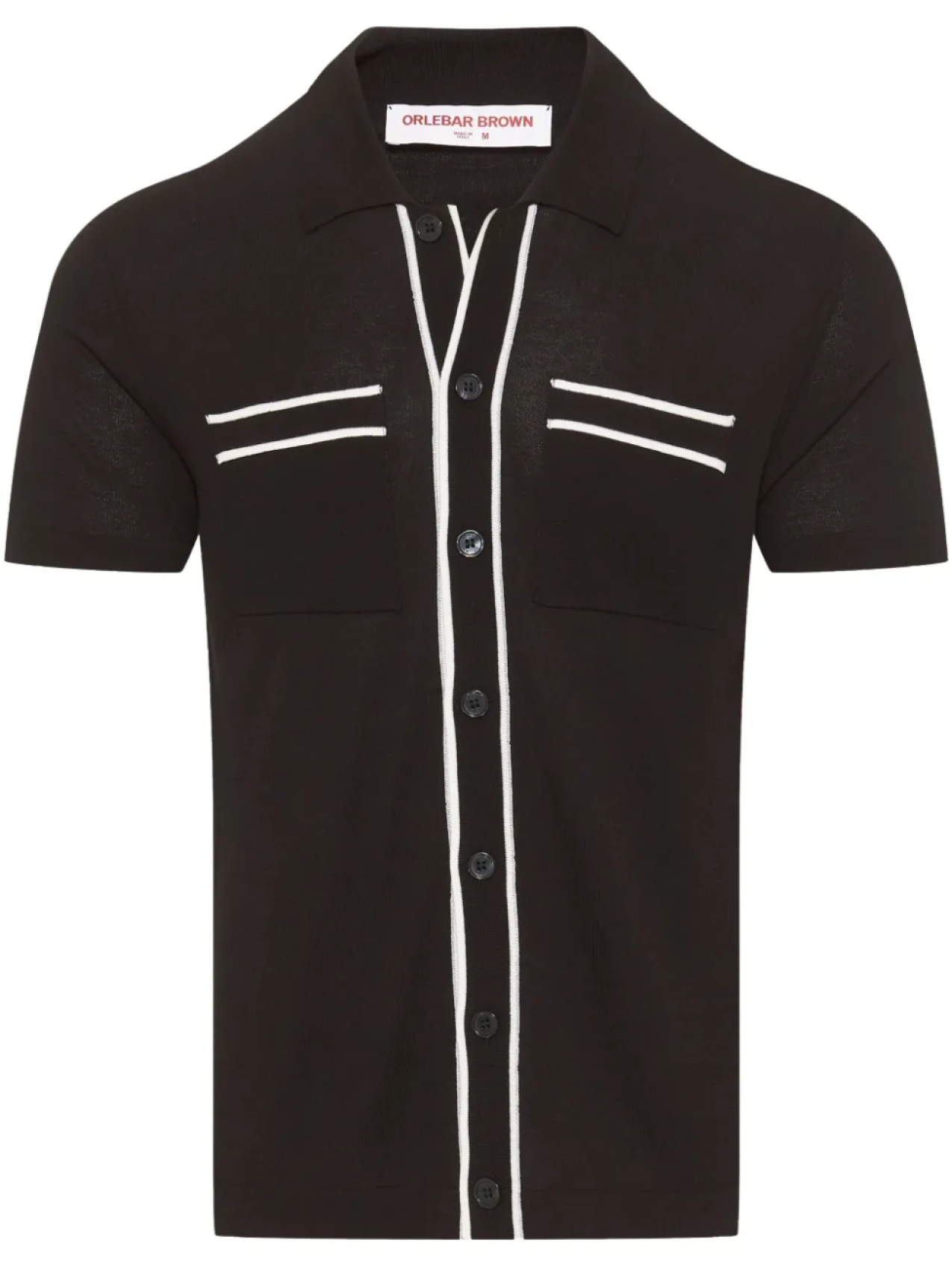 

Orlebar Brown рубашка Keeling, черный