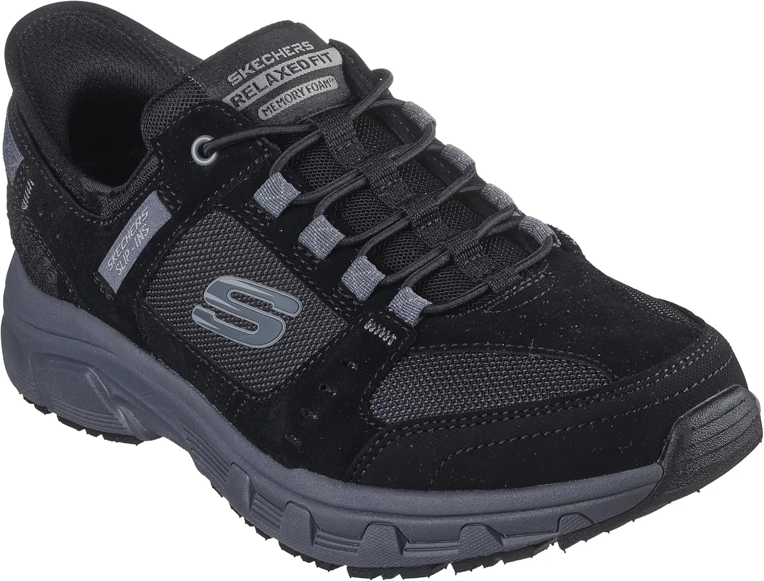 Мужские походные кроссовки Skechers Oak Canyon, неизменно выигрывающие в категории "Лучший выбор", черный/серый — фото 4