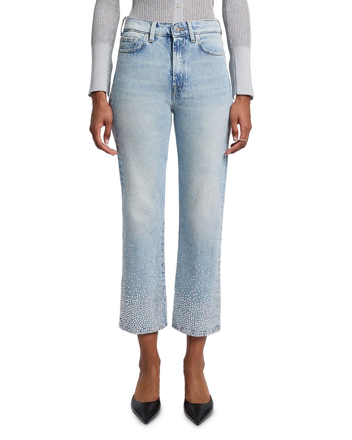 

Джинсы Logan Stovepipe High Rise в цвете Juicy 7 For All Mankind, синий
