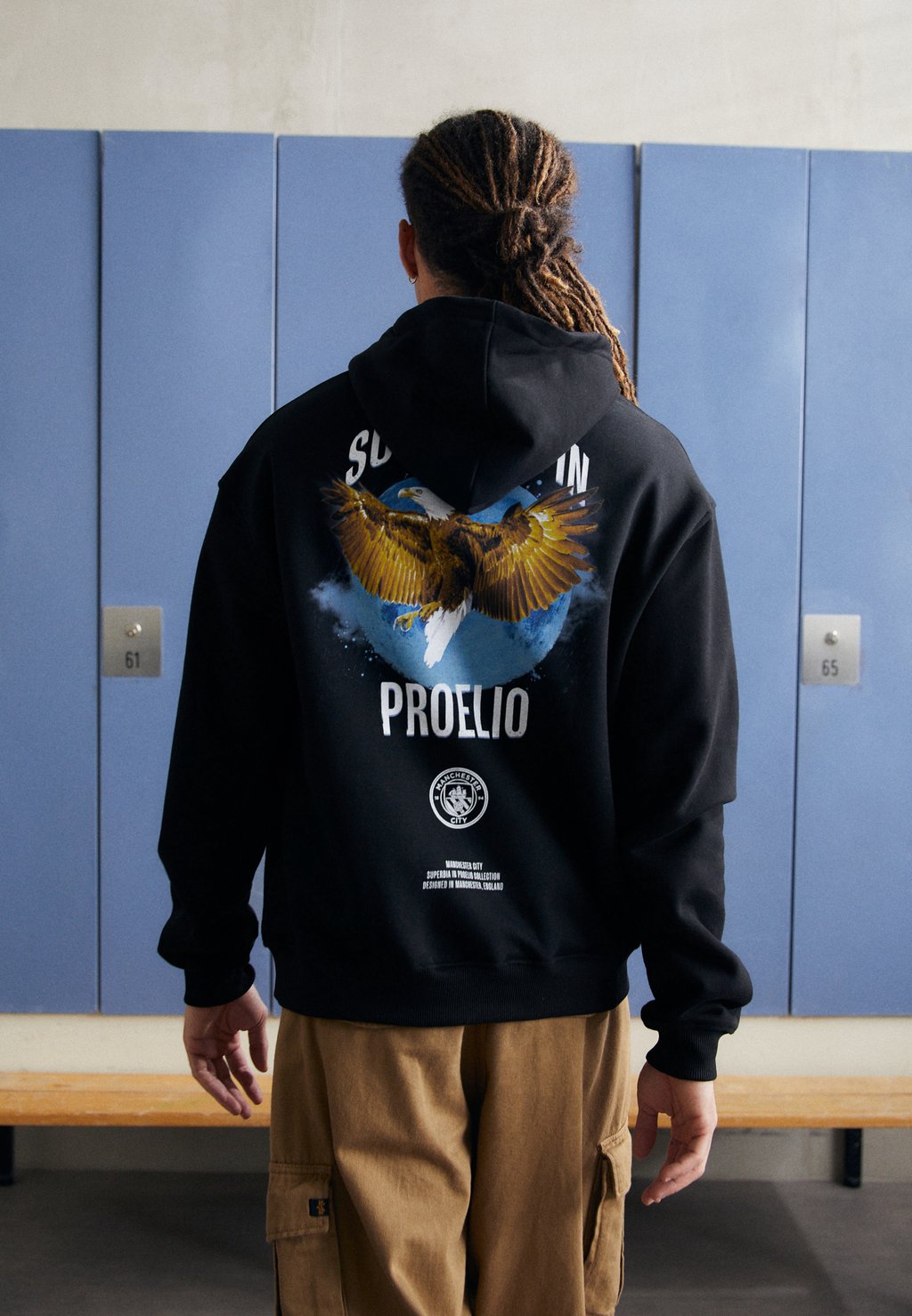 

Толстовка с капюшоном MANCHESTER CITY SUPERBIA HOOD - Club wear Legacies, черный
