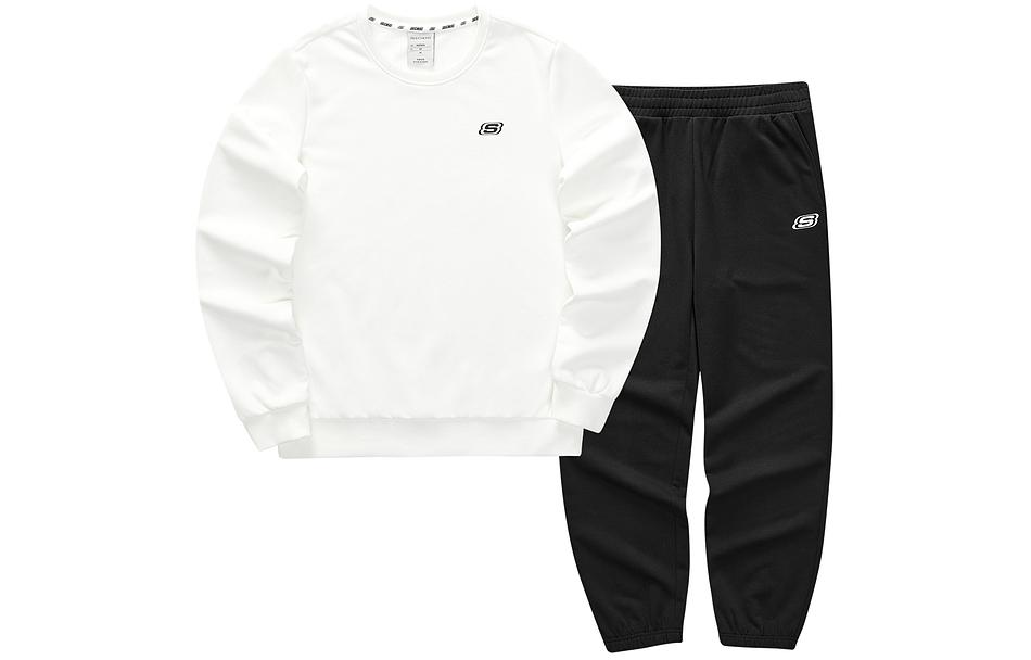 

Яркий повседневный костюм для женщин Marshmallow White+Black Skechers