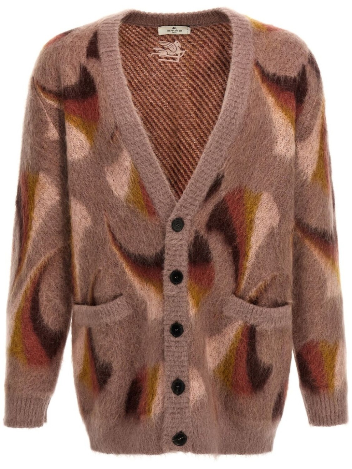 

Кардиган с узором пейсли ETRO, коричневый