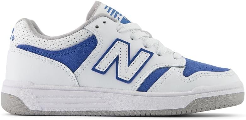 Детские кроссовки New Balance 480 V1 на шнуровке (унисекс), белый — фото 3