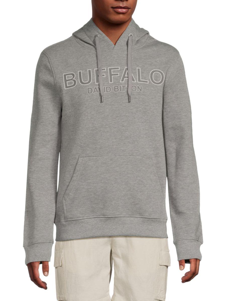 

Толстовка с логотипом Fabison BUFFALO David Bitton, цвет Heather Grey