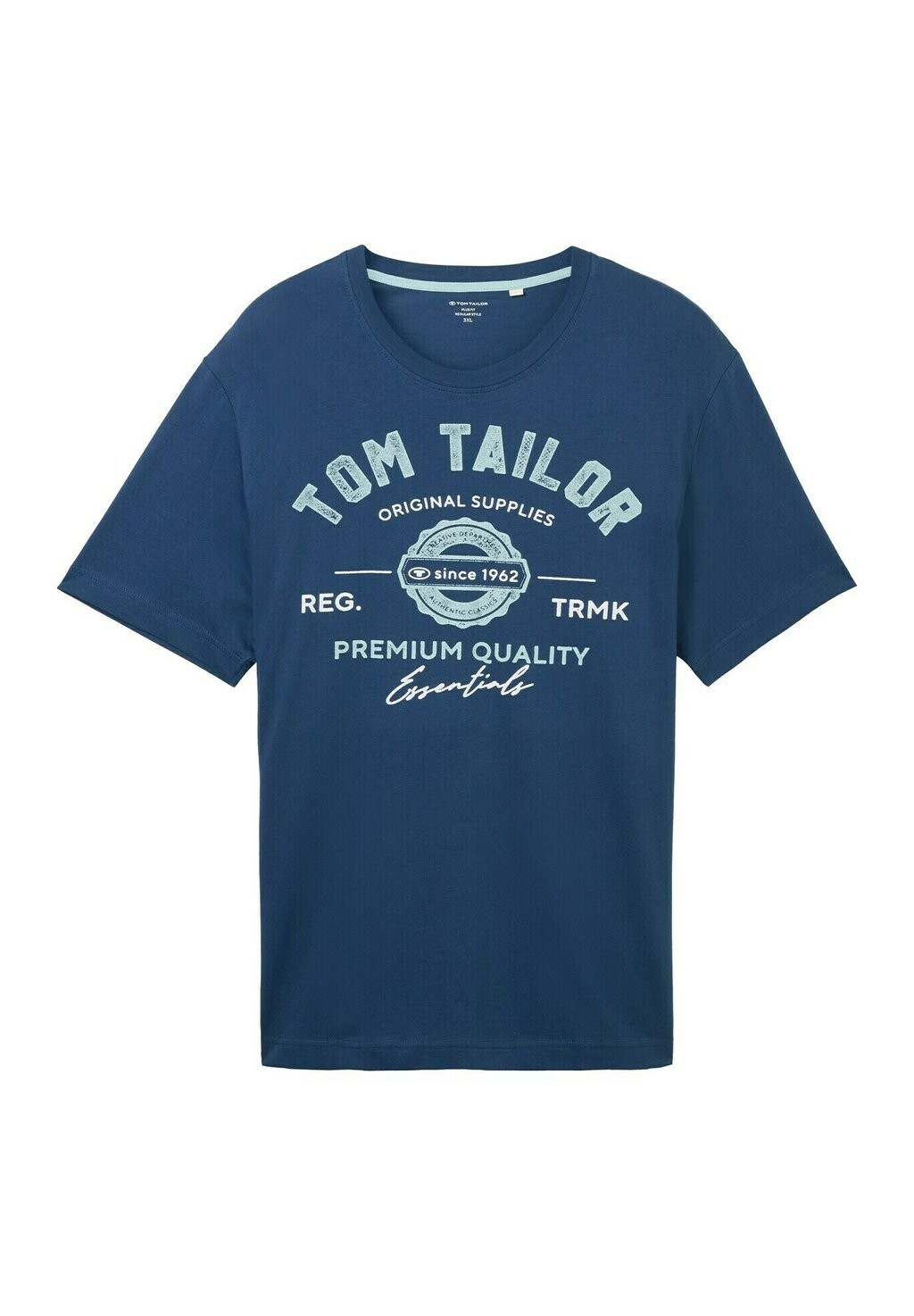 

Футболка с принтом PLUS MIT LOGO TOM TAILOR, темно-синий