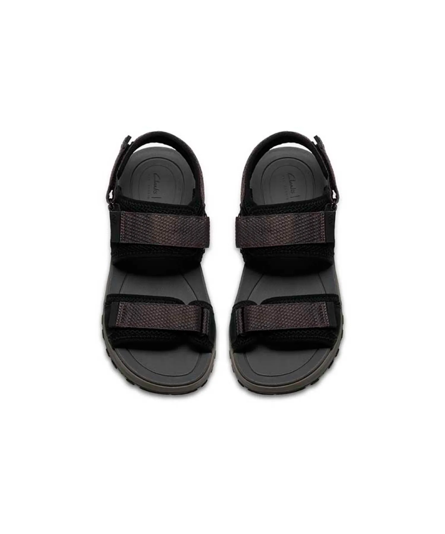Мужские спортивные сандалии Clarks ATL Trek River с арочной поддержкой черные — фото 3