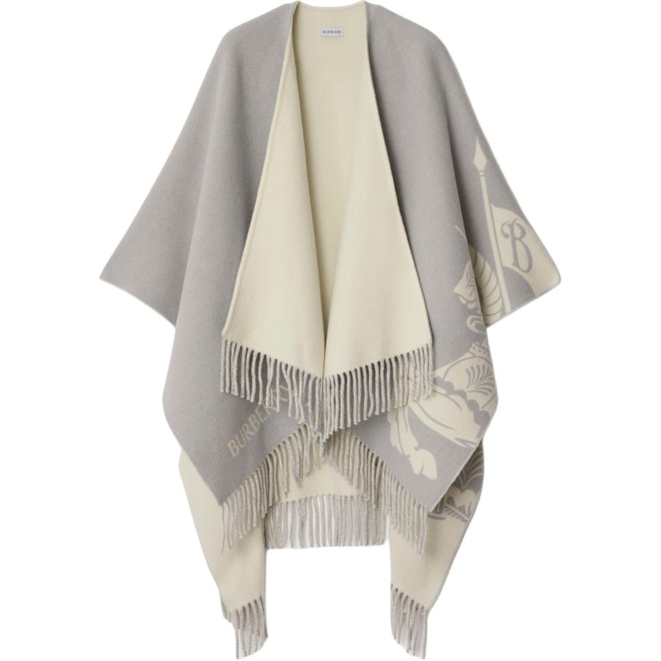 

Шарф из смесовой шерсти Burberry, dove серый