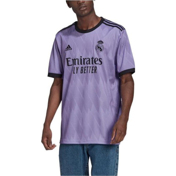Футболка Adidas Real Madrid 22/23 Away Jersey 'Light Purple', фиолетовый — фото 4
