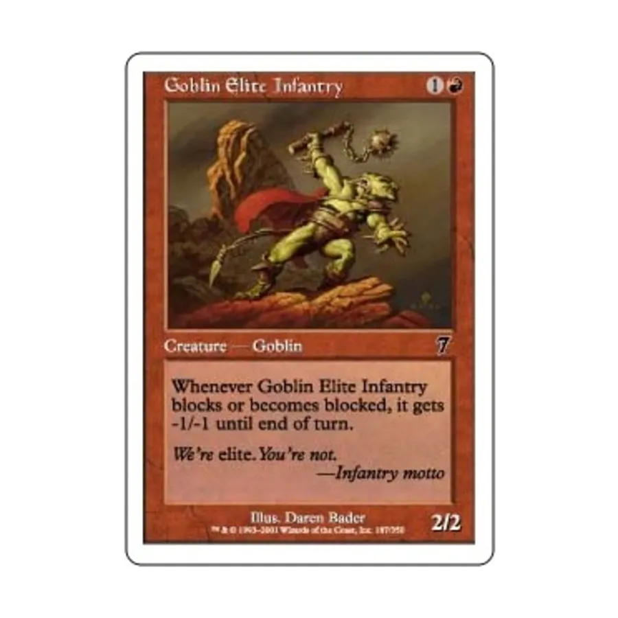 

CCG Гоблинская элитная пехота (C), MTG - 7th Edition
