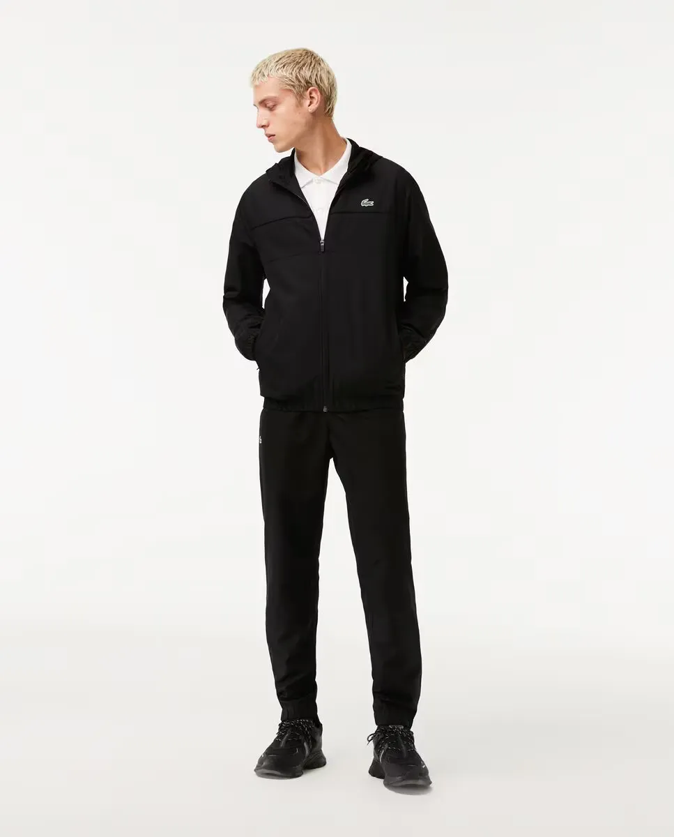 

Мужской спортивный костюм черного цвета Lacoste, чёрный