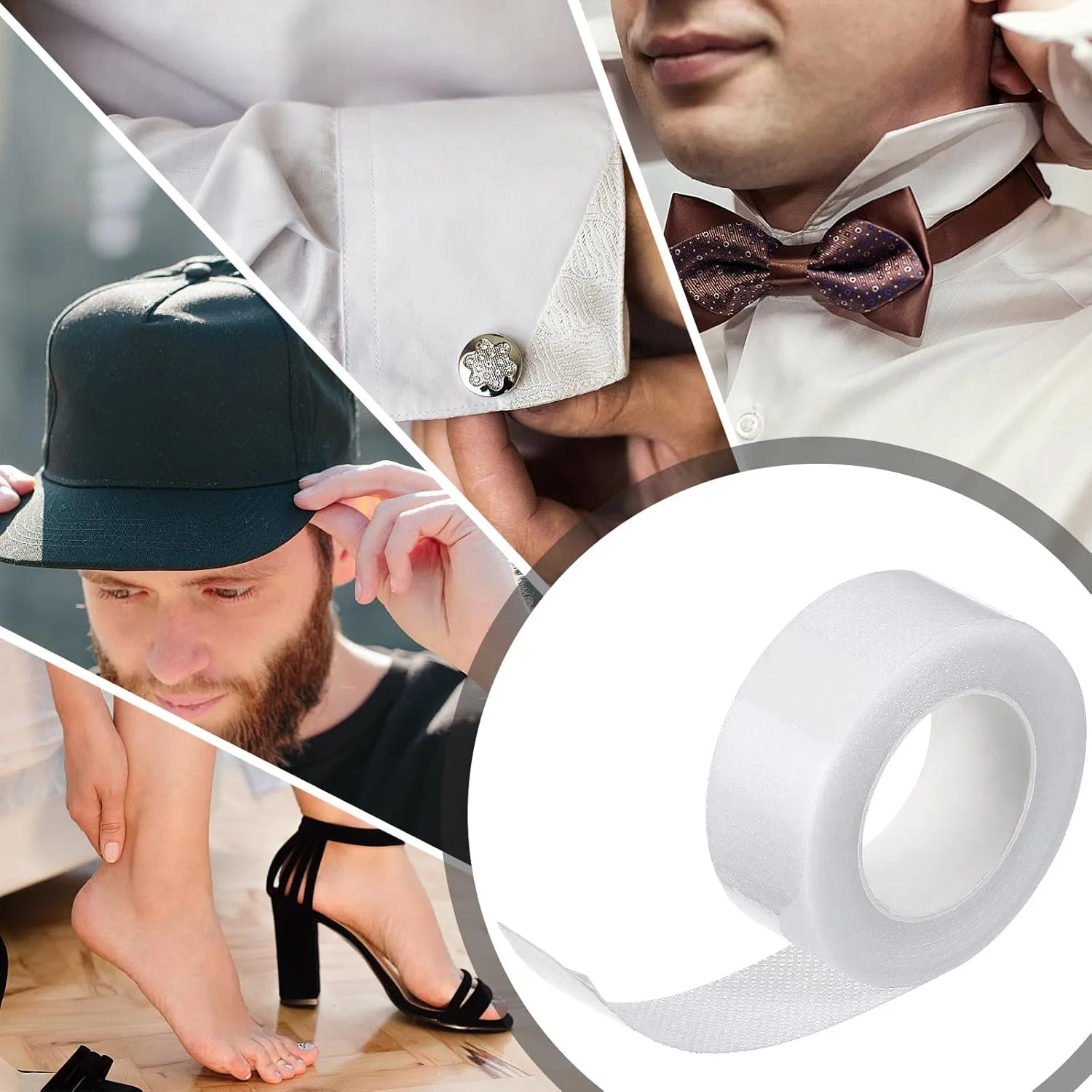 Дезодорант Funomocya 6 рулонов невидимых потных наклеек для кепки, белый — фото 4