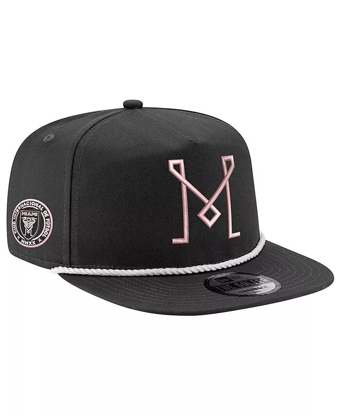 

Мужская черная Inter Miami CF The Golfer Kickoff Collection Регулируемая кепка New Era