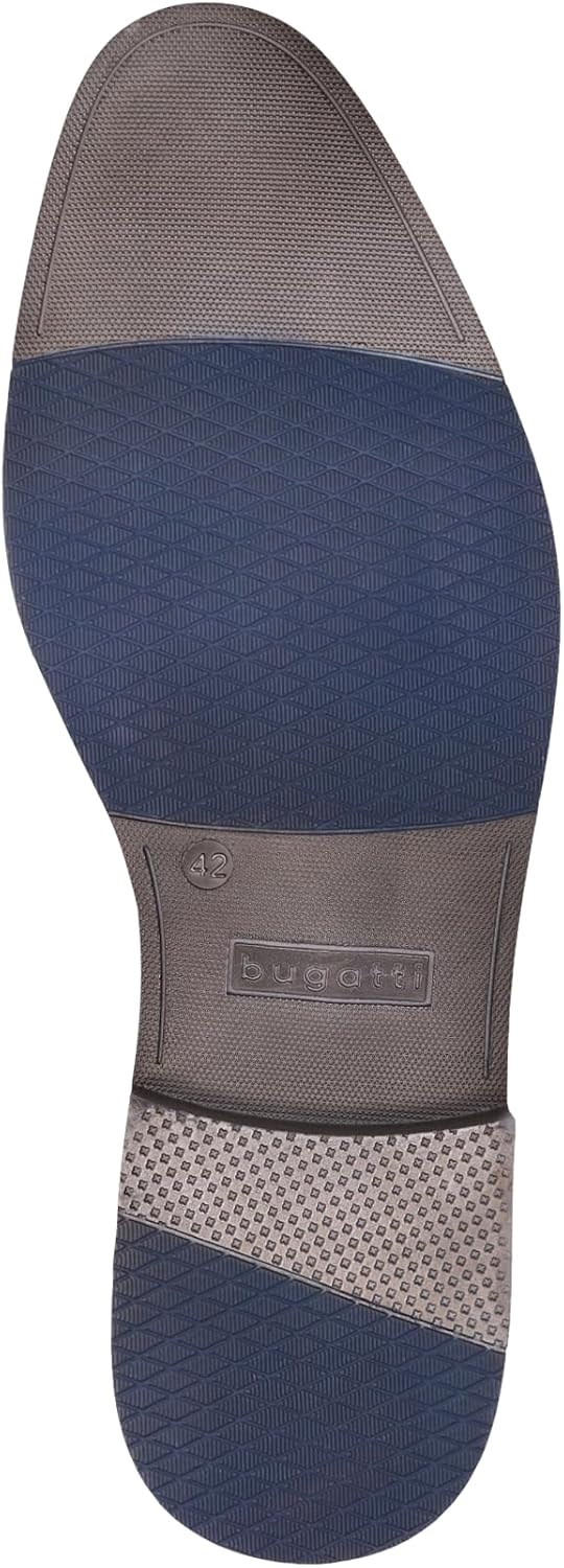 Мужские туфли bugatti 312-AFY04 на шнуровке, коньяк, на шнуровке, размер 43 EU, широкие — фото 3