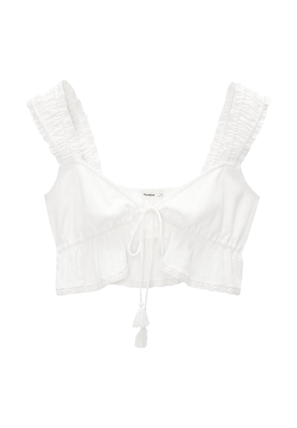 

Блуза WITH WIDE STRAPS PULL&BEAR, белый