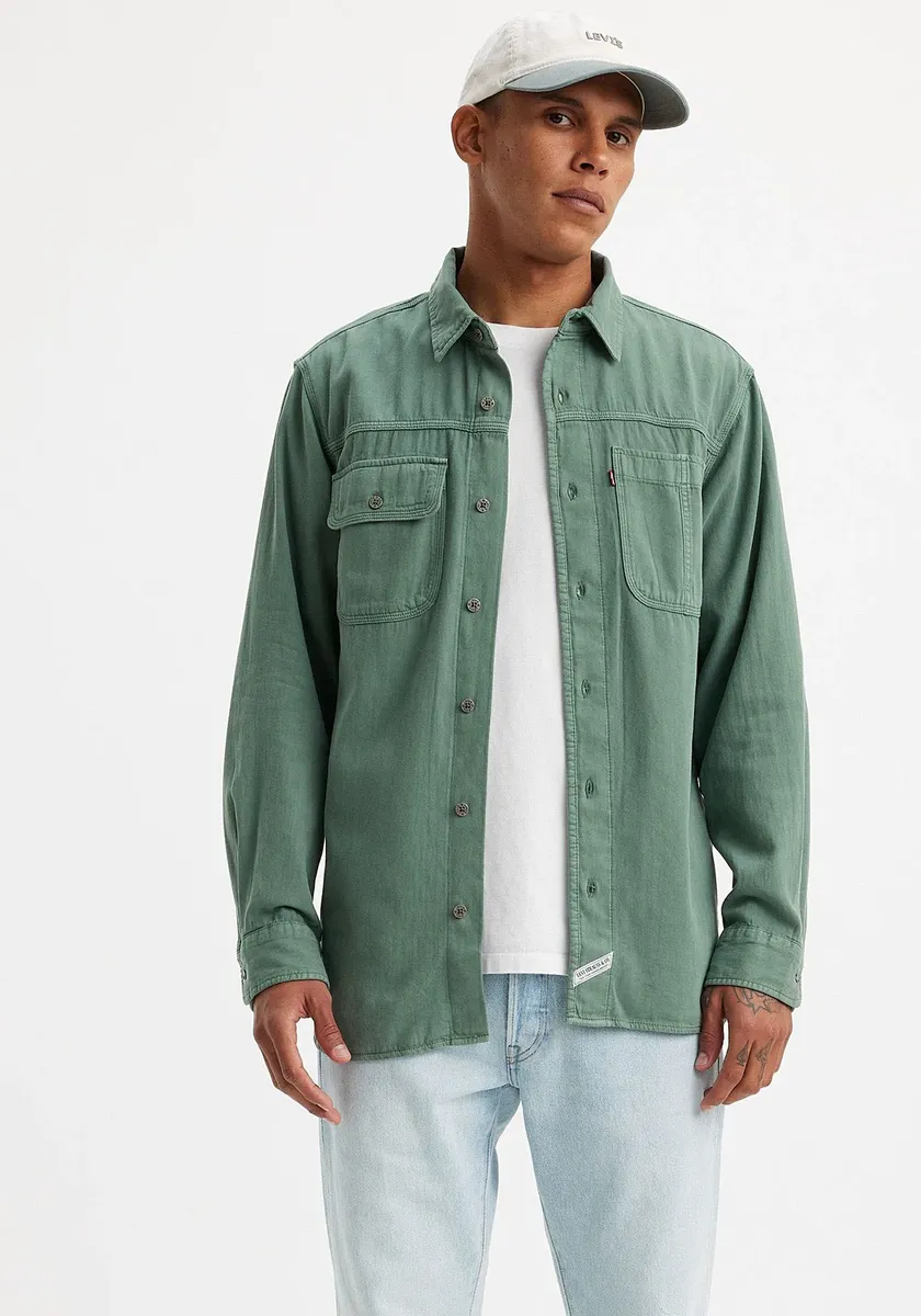 

Рубашка с длинным рукавом Levi's, LS AUBURN WORKER BLUES, цвет Olie Forest Garment