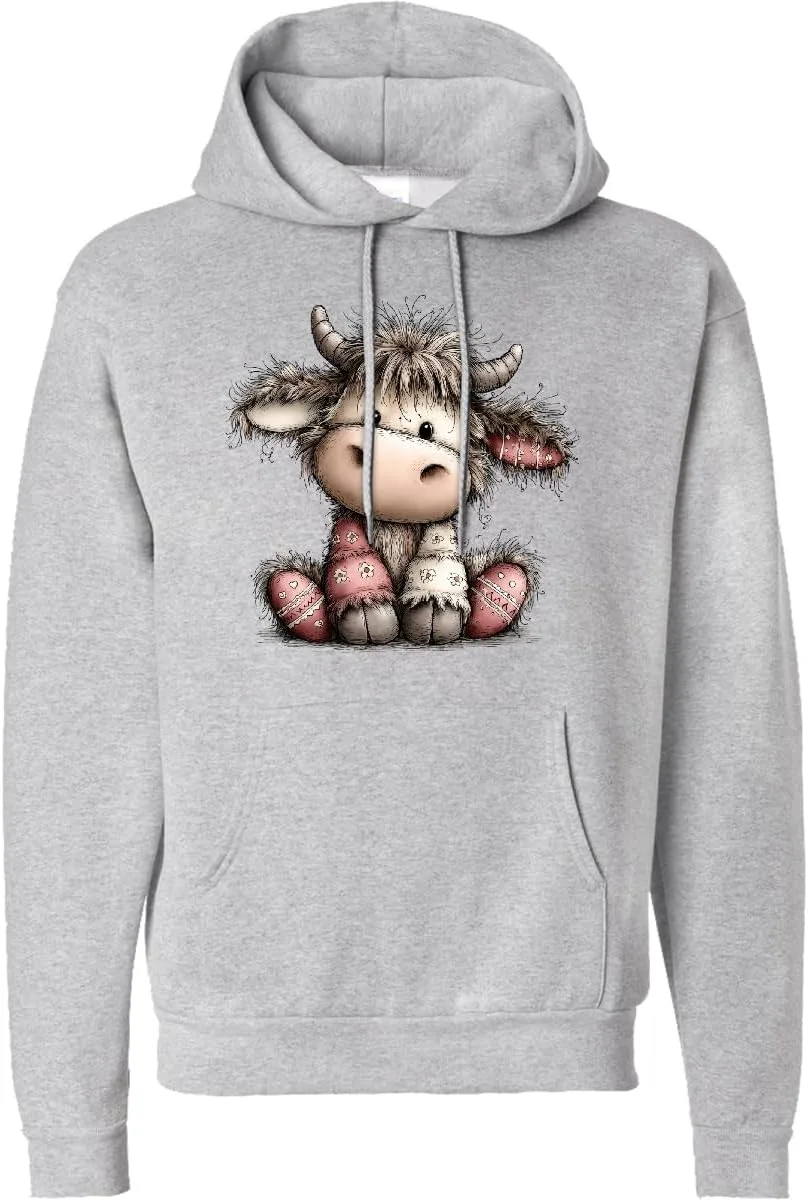 

Толстовка с капюшоном Inktastic Cute Highland Cow