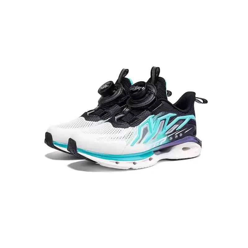 Детские кроссовки Spin 12 Low Top с амортизацией для детей от 3 до 7 лет XTEP, черный/зеленый — фото 2
