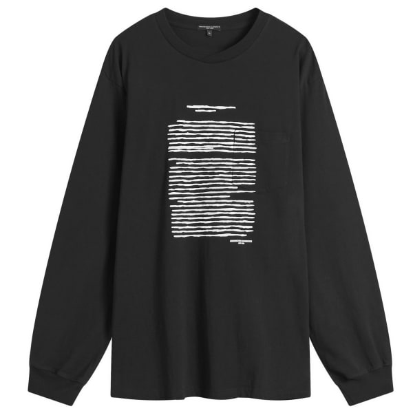 

Футболка с длинными рукавами и принтом креста Engineered Garments, черный