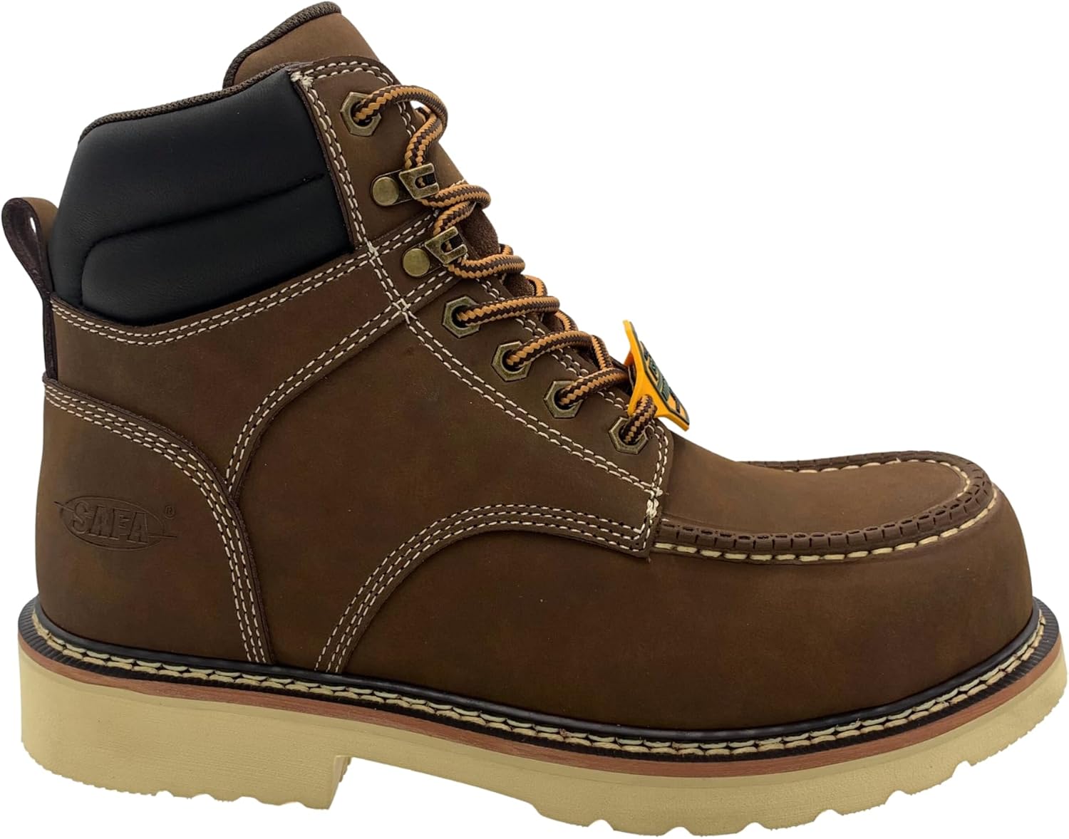 SAFA мужские защитные ботинки с композитным носком, 15 см, Whiskey Brown — фото 2