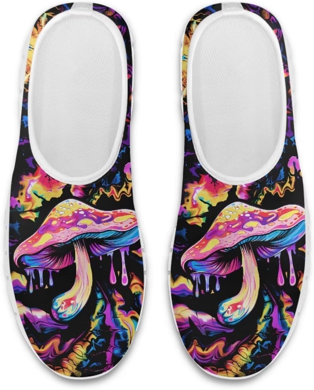 

Модные кроссовки Chaqlin с низким верхом, мокасины, нескользящие, сетчатые, спортивные, для женщин и мужчин, для прогулок и походов, Colorful Mushroom