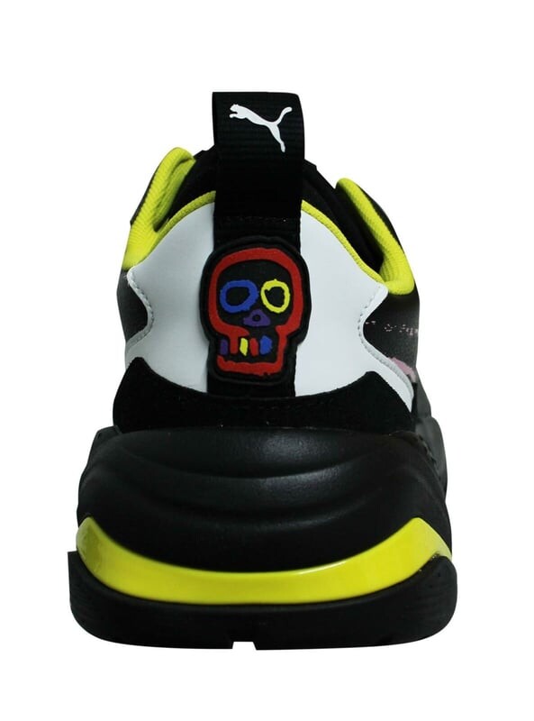 Черные кожаные мужские кроссовки на шнуровке Thunder x Bradley Theodore 369394 01 Puma, черный — фото 2