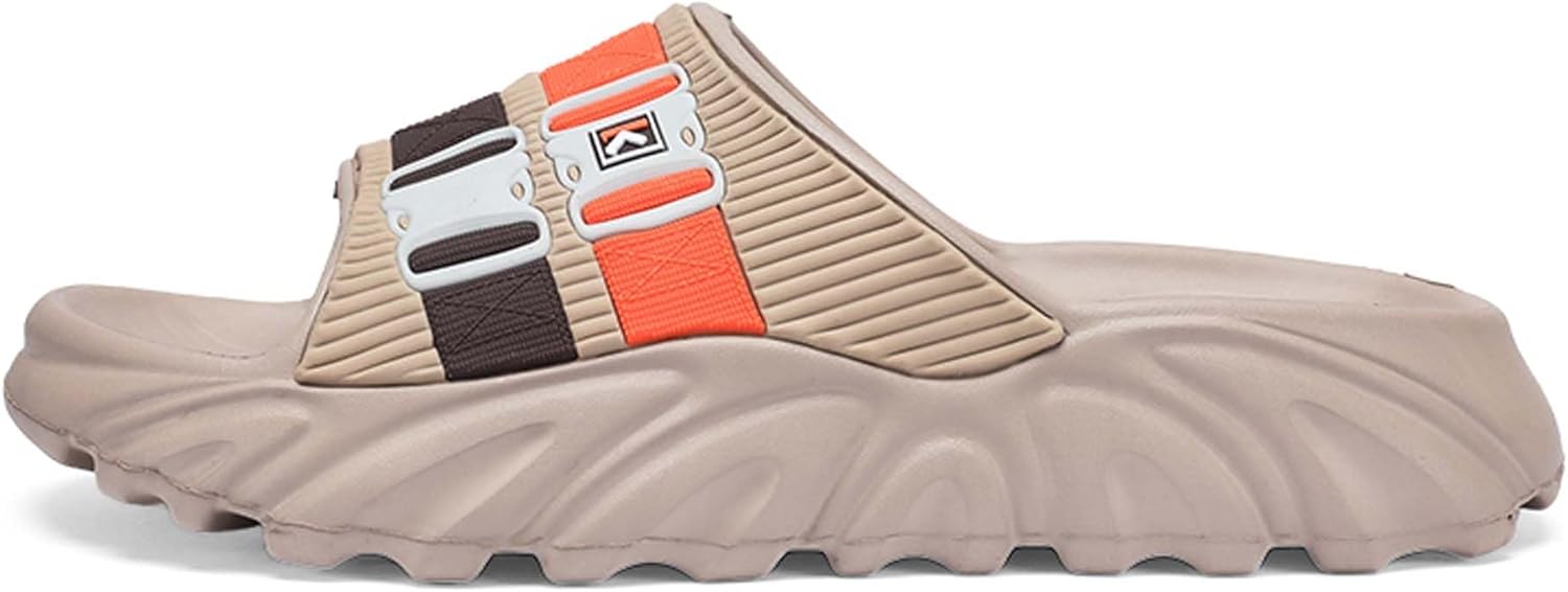 

Мужские летние тапочки, быстро сохнущие, с противоскользящей подошвой, для дома и душа, удобные пляжные обувь Generic, хаки