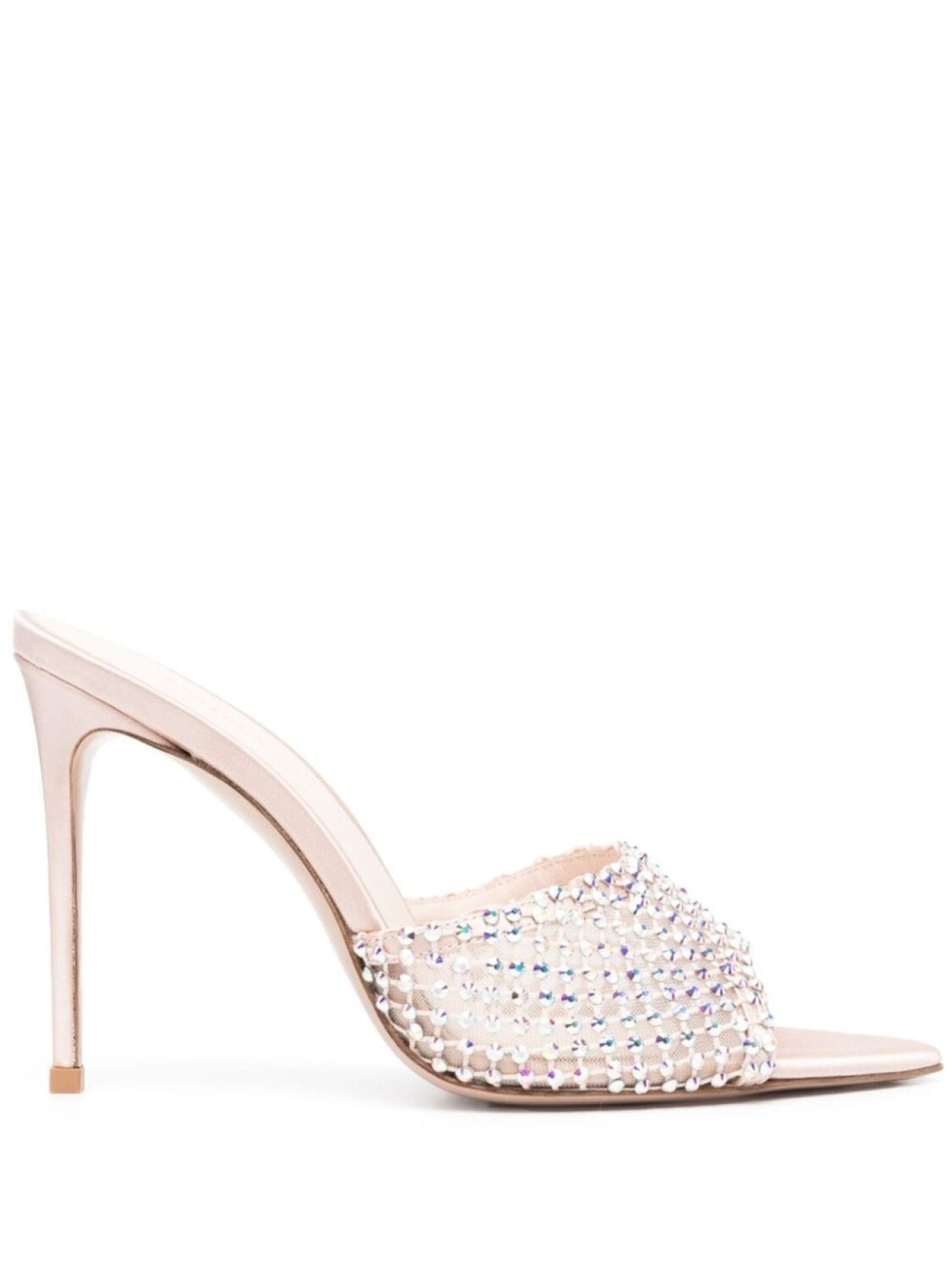 

Le Silla мюли Gilda 100 с кристаллами, нейтральный цвет