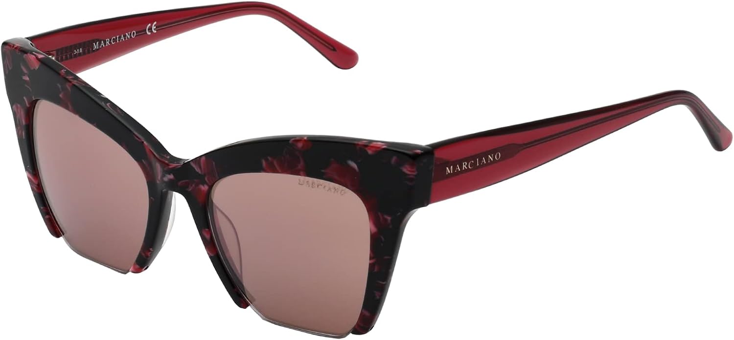 

Guess By Marciano GM0785 солнцезащитные очки - розовая оправа, бордовые зеркальные линзы, 51 мм