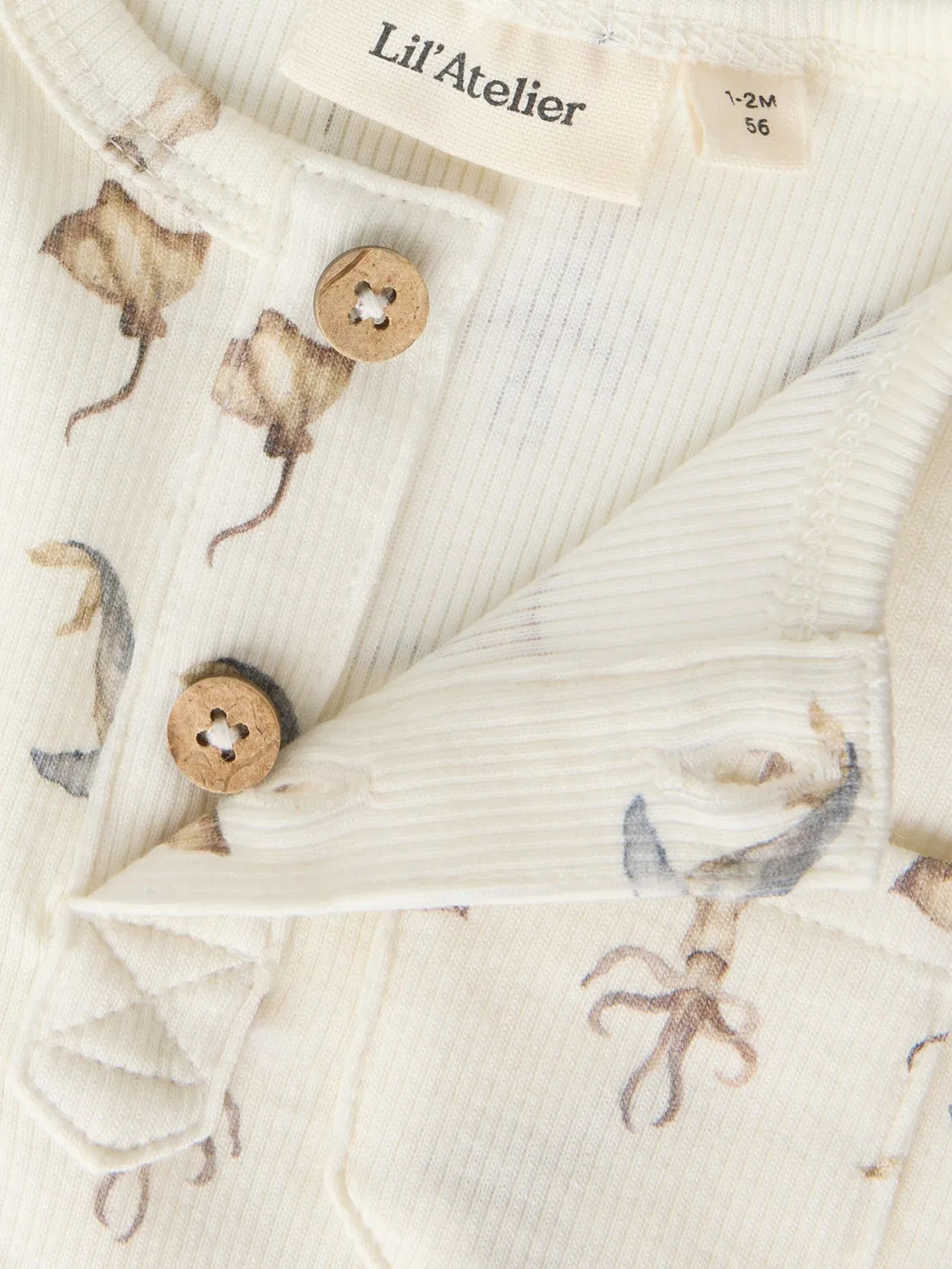 Комбинезон/Боди Lil'Atelier, White — фото 4