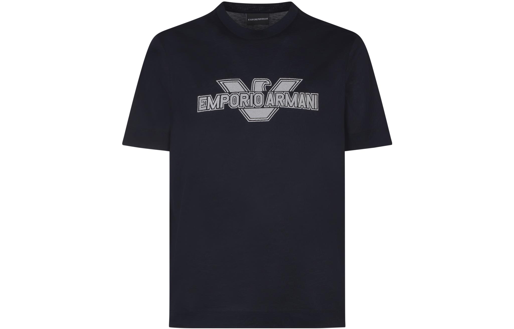 

EMPORIO ARMANI Футболка мужская темно-синяя, Синий, EMPORIO ARMANI Футболка мужская темно-синяя