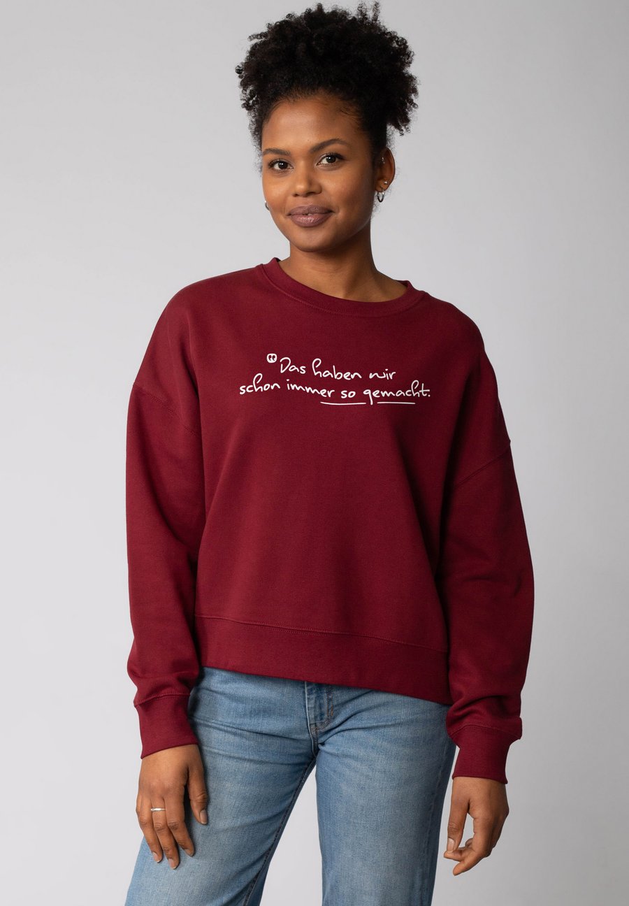 

Толстовка watapparel DAS HABEN WIR SCHON IMMER SO GEMACHT, Burgundy/Dark Red